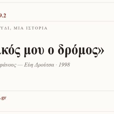 Κάρτα ΔΙΑΥΛΟΣ 99.2 — Ένα τραγούδι, μία ιστορία: «Ο δικός μου ο δρόμος», Γιώργος Θεοφάνους — Εύη Δρούτσα, 1998