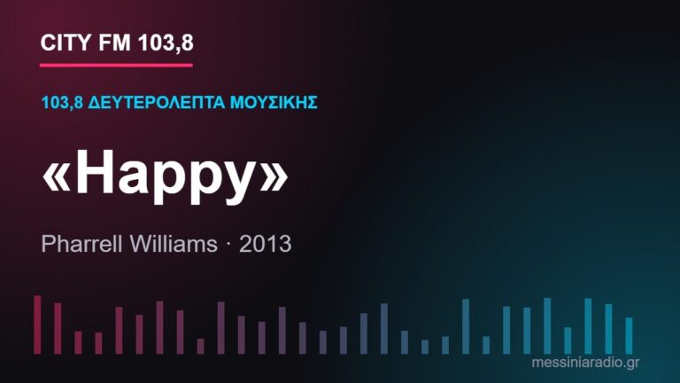 103,8 δευτερόλεπτα μουσικής: «Happy»