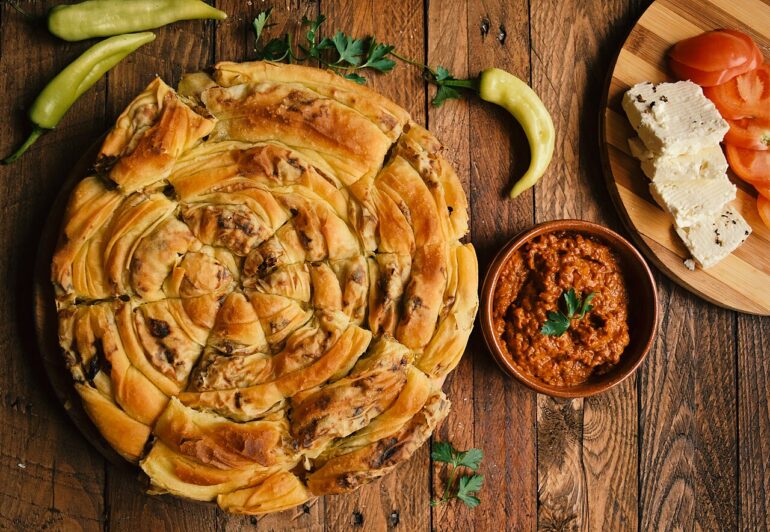 Πίτα με πράσο και φέτα